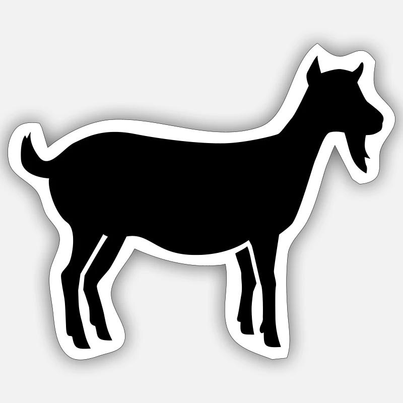 Chèvre Sticker taille S (10 x 10 cm)