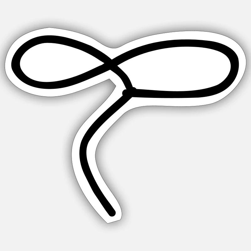 Lasso - Sticker size S (10 x 10 cm) - white matte