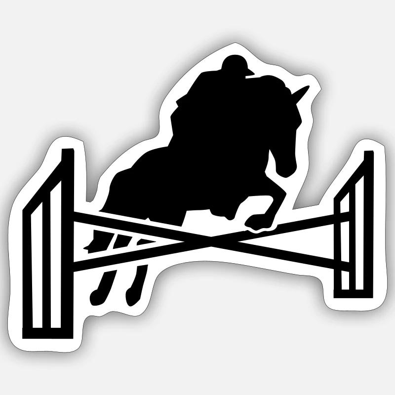 Show jumping Sticker size S (10 x 10 cm)