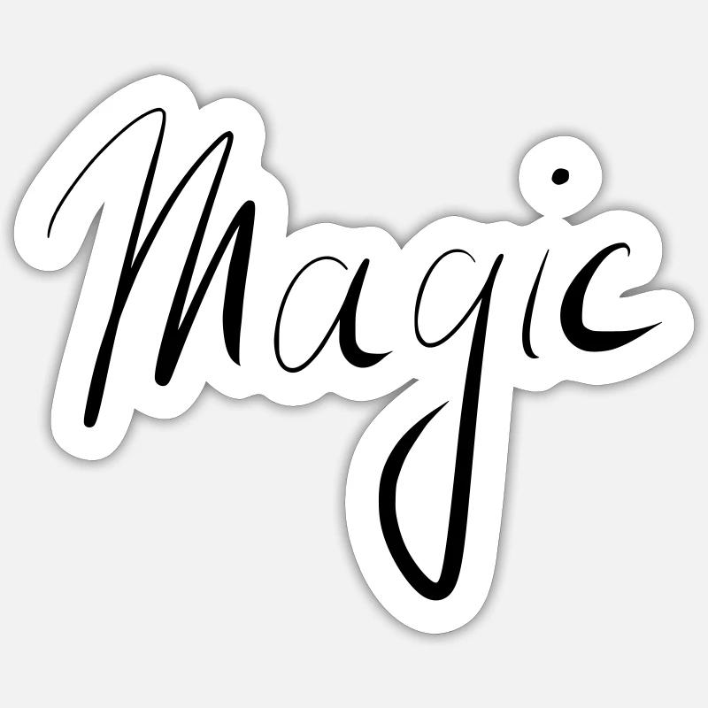 Magic - Sticker Größe S (10 x 10 cm) - Mattweiß