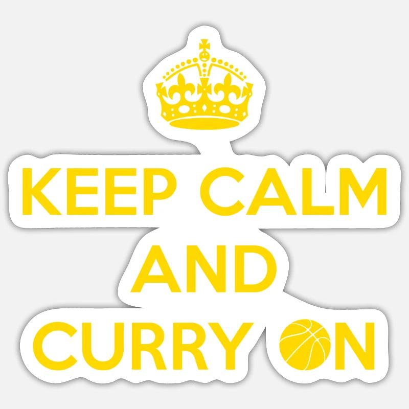 Keep Calm and Curry On - Sticker size S (10 x 10 cm) - white matte