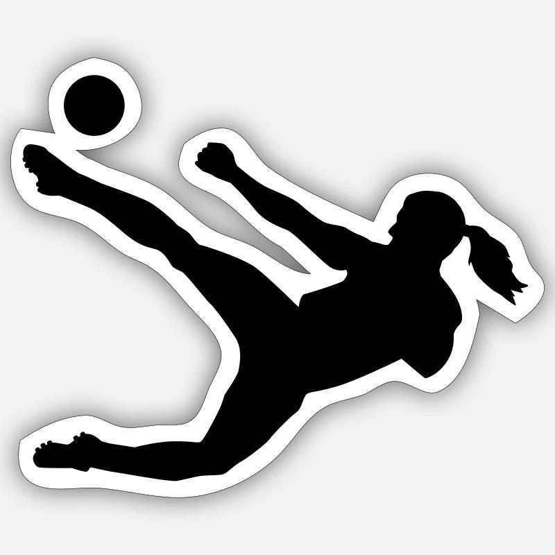 Foot - Sticker taille S (10 x 10 cm) - blanc mat