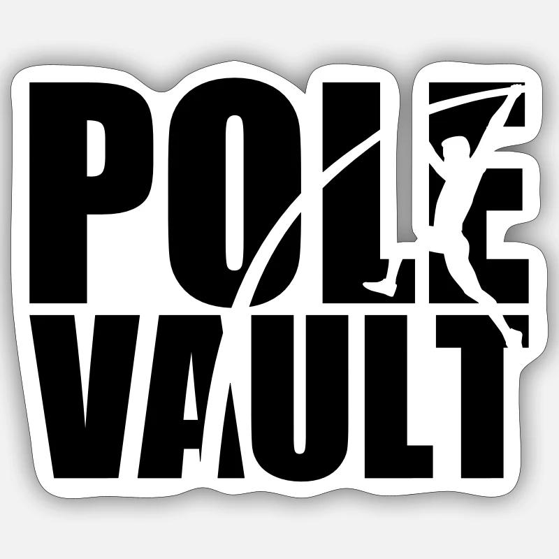 Pole vault Sticker size S (10 x 10 cm)