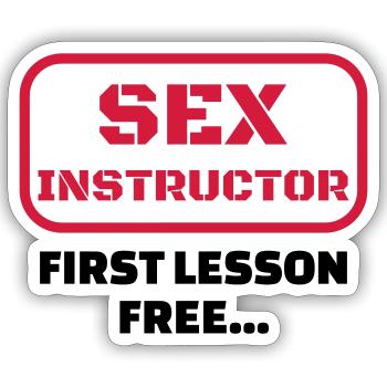 Sex - Sexy - Humor - Wife - Couple - Marriage - Sticker size S (10 x 10 cm) - white matte - Front
