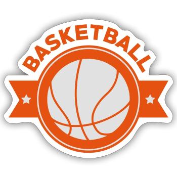 Basketball - Basket Ball - Game - Sport - Player - Sticker size S (10 x 10 cm) - white matte - Front