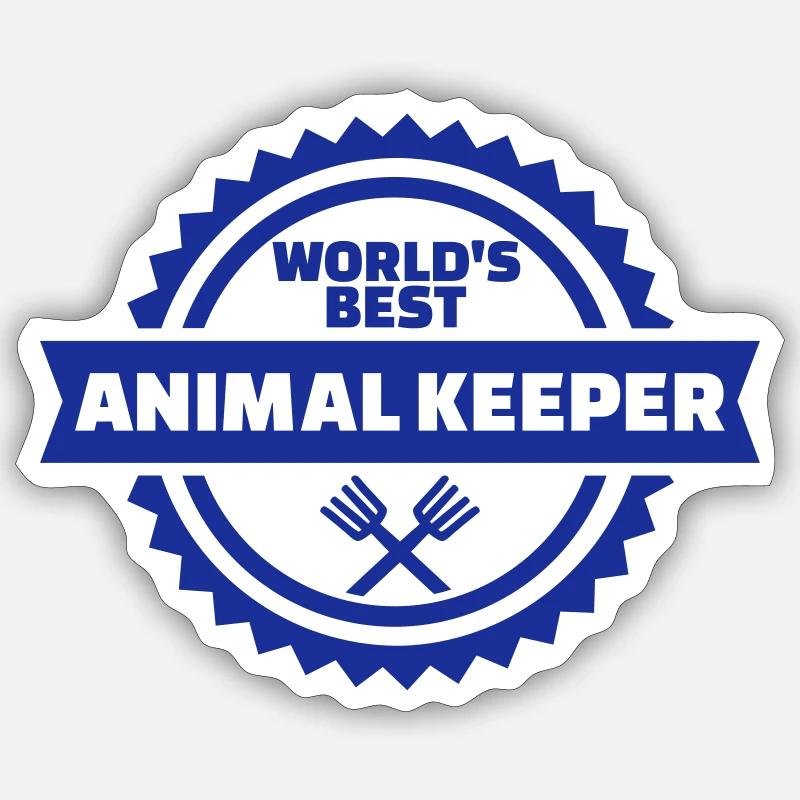 Tierpfleger Sticker Größe S (10 x 10 cm)