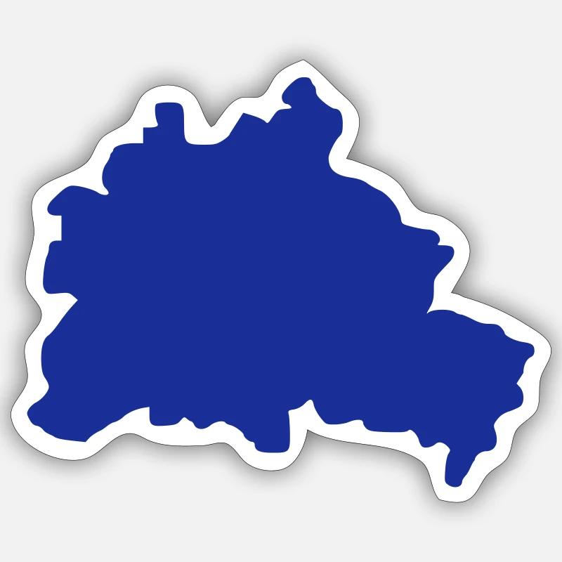Berlin - Sticker Größe S (10 x 10 cm) - Mattweiß
