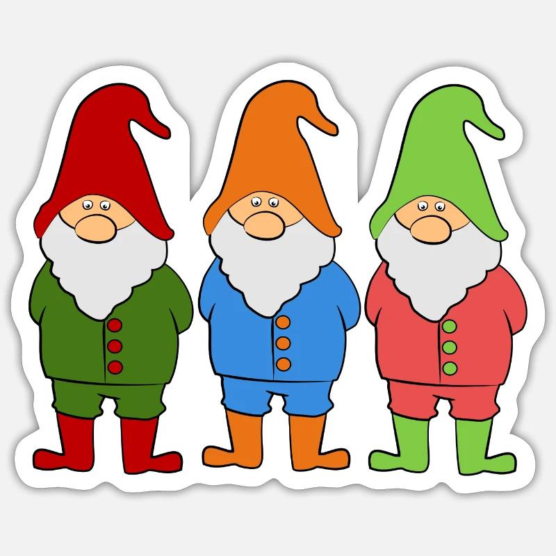 dwarf Sticker size S (10 x 10 cm)