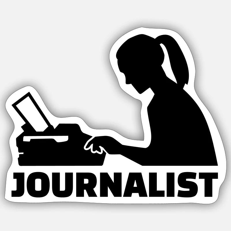 Journalist Sticker size S (10 x 10 cm)