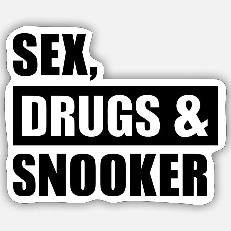 snooker Sticker size S (10 x 10 cm)