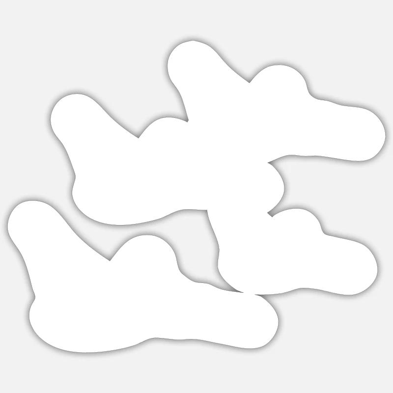 Eagle ray flight formation Sticker size S (10 x 10 cm)