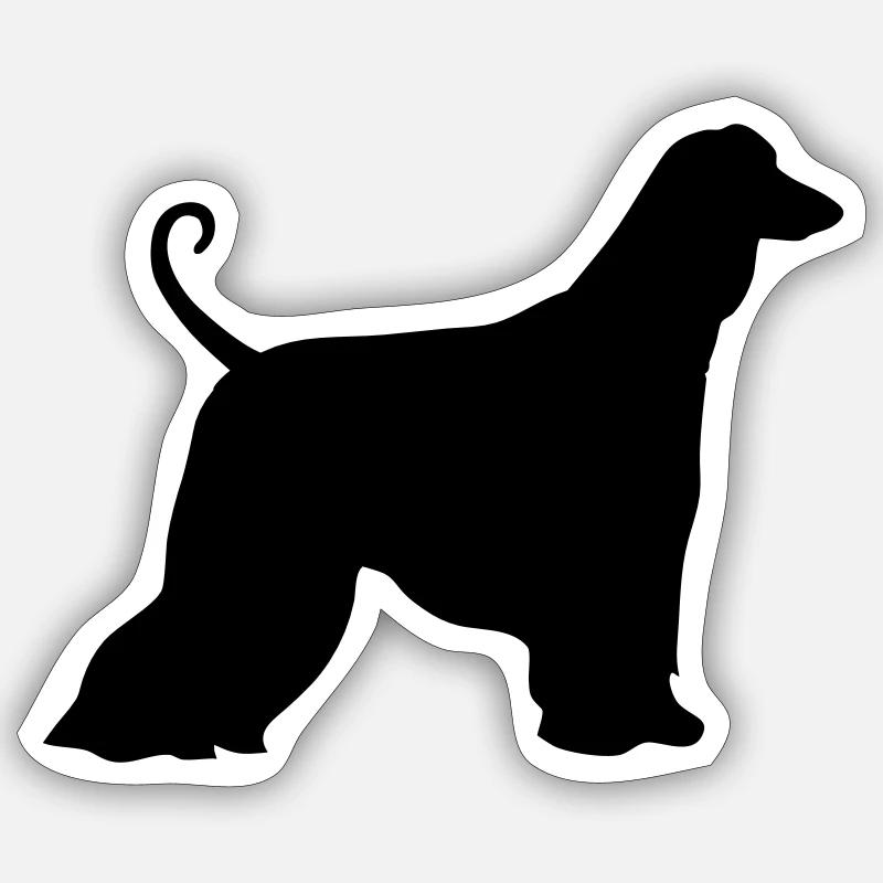 Afghan Hound Sticker size S (10 x 10 cm)
