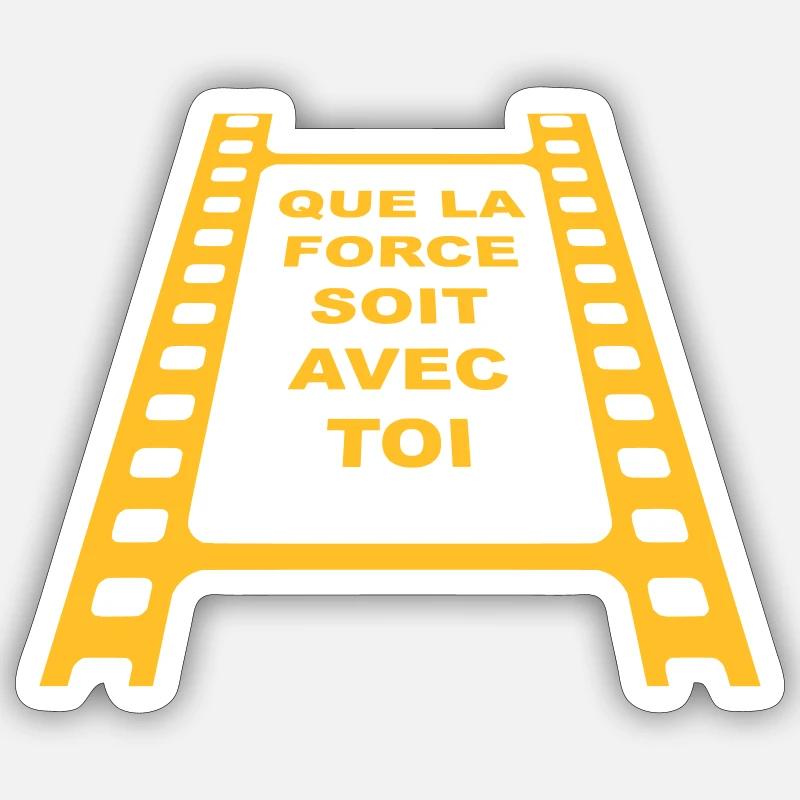 Que la Force... Sticker taille S (10 x 10 cm)