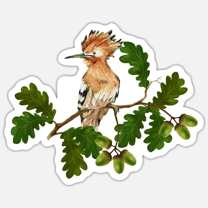 Bird - Sticker size S (10 x 10 cm) - white matte