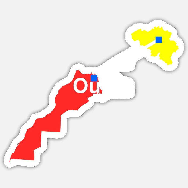 Destination Oujda Sticker size S (10 x 10 cm)