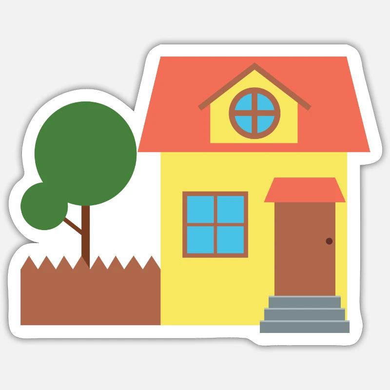 Maison Sticker taille S (10 x 10 cm)