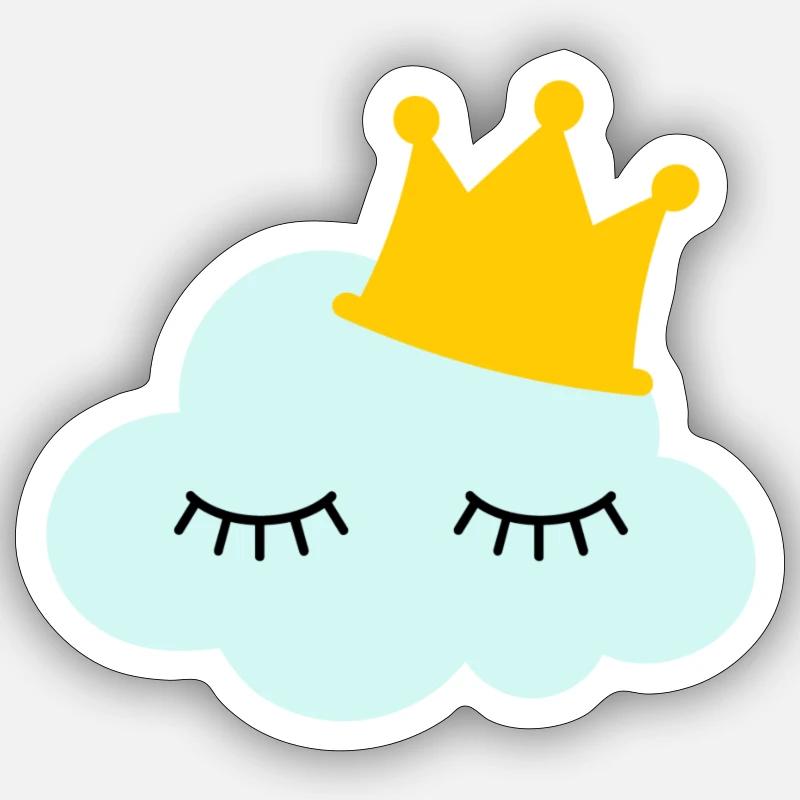 nuage Sticker taille S (10 x 10 cm)