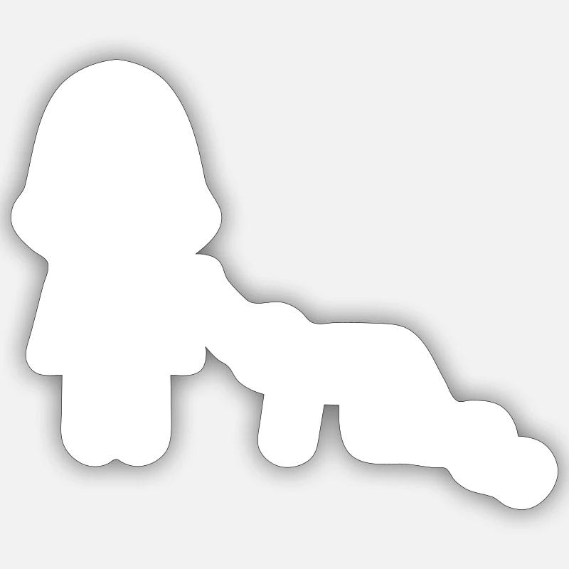 Junggesellenabschied - Sticker Größe S (10 x 10 cm) - Mattweiß