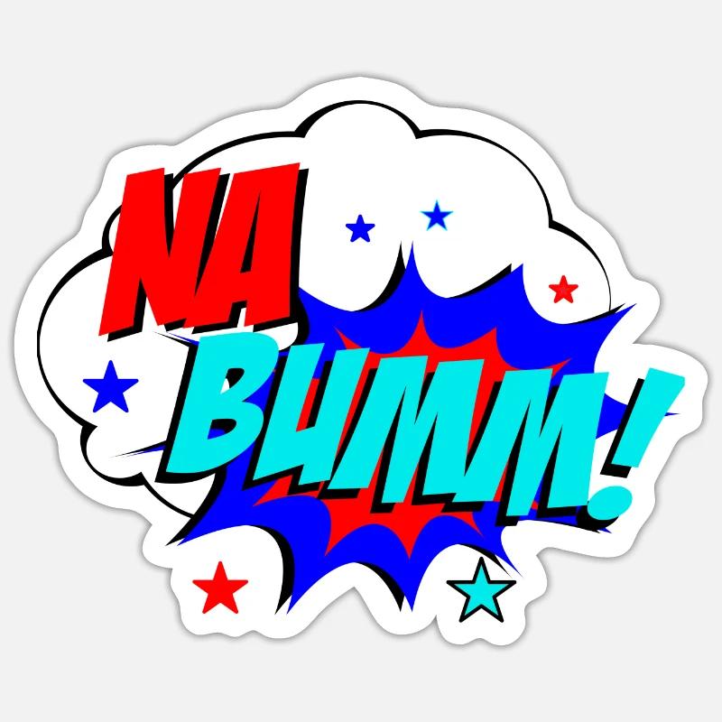 Na Bumm Comic Explosion Dialect Gift W Sticker size S (10 x 10 cm)