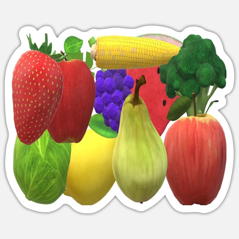 Conception végétalienne Sticker taille S (10 x 10 cm)