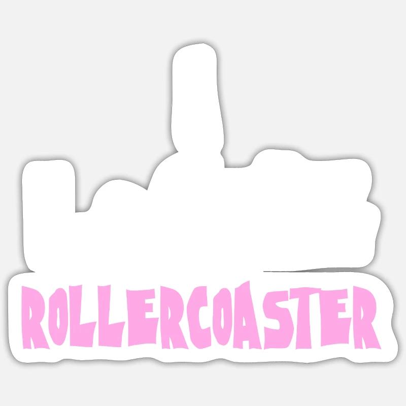 Airtime roller coaster theme park Rollercoaster Sticker size S (10 x 10 cm)