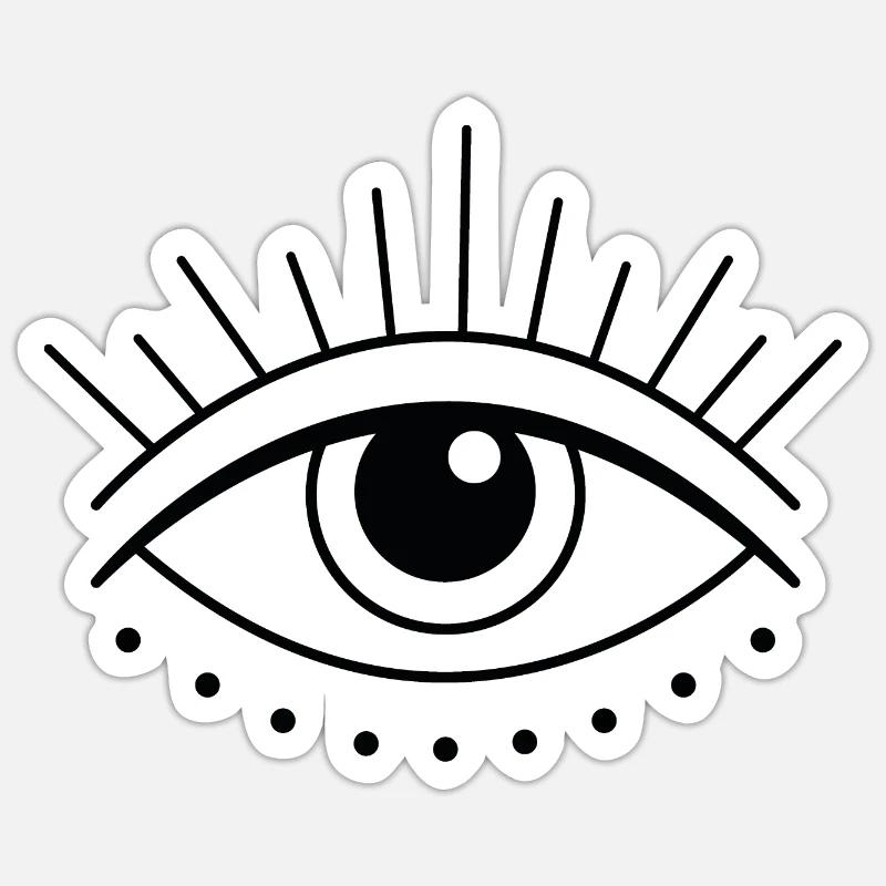 Œil Sticker taille S (10 x 10 cm)