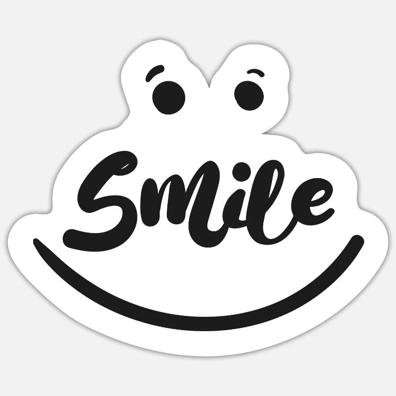 Smile Sticker size S (10 x 10 cm)