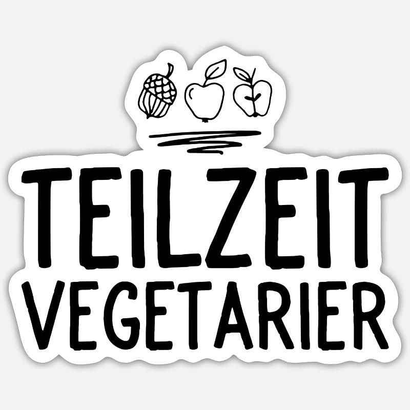 Vegetarier Sticker Größe S (10 x 10 cm)