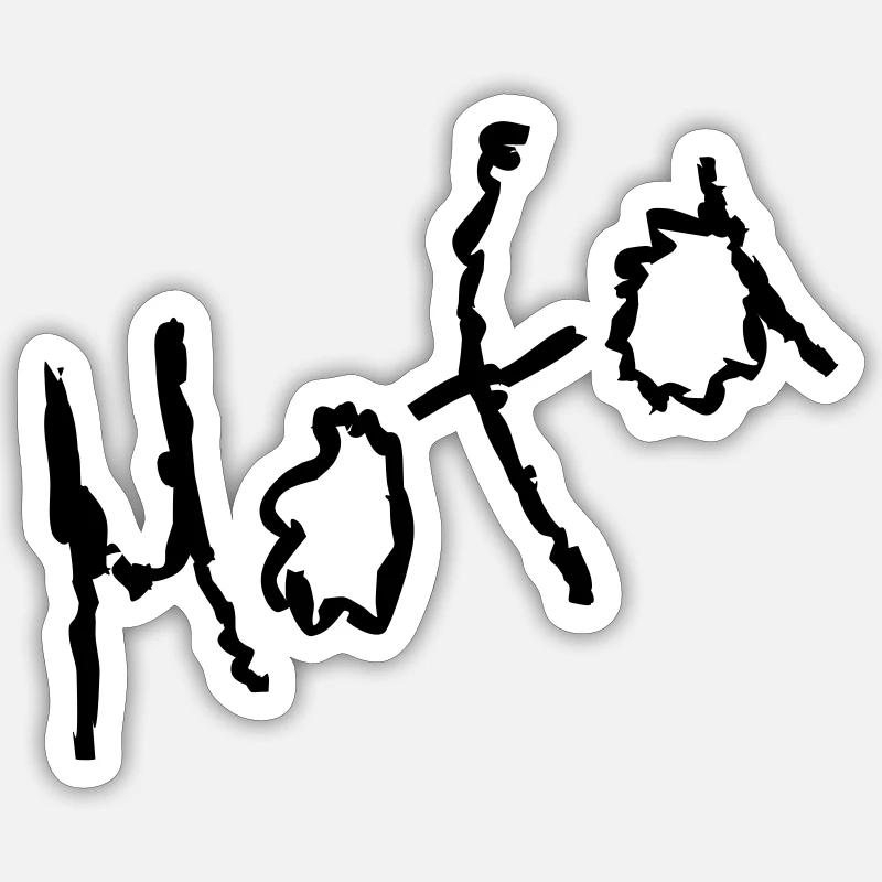 Mobylette - Sticker taille S (10 x 10 cm) - blanc mat