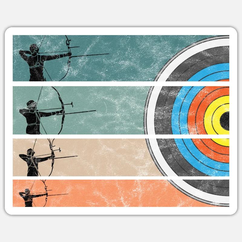 Tir à l’arc Arc Arc Sticker taille S (10 x 10 cm)