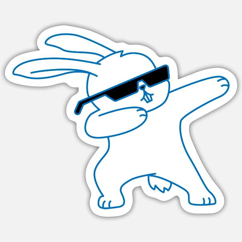 Easter Carnickel Gift Easter Spring - Sticker size S (10 x 10 cm) - white matte