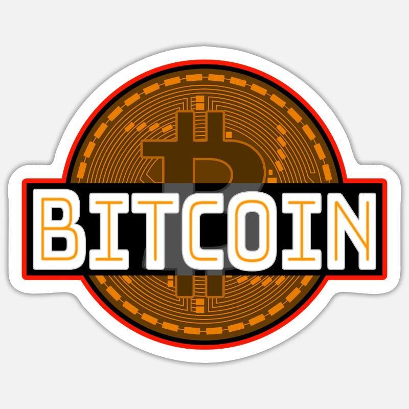 Bitcoin Krypto Bitcoinshirt Sticker Größe S (10 x 10 cm)