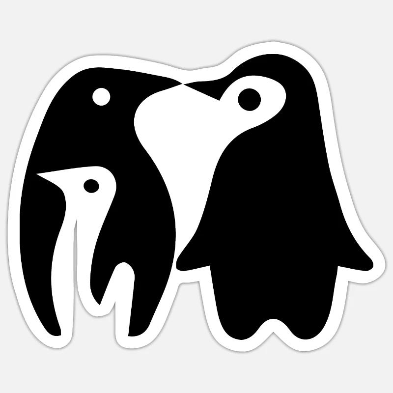 Pingouis Sticker taille S (10 x 10 cm)