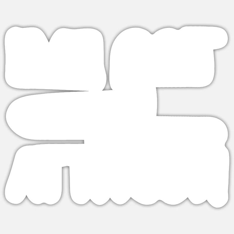 trombone Sticker size S (10 x 10 cm)