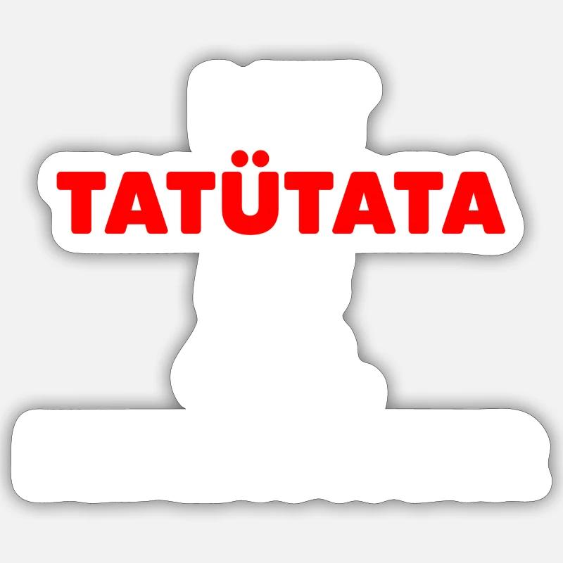 Tatütata 40. Geburtstag Feuerwehr Papa Lockdown - Sticker Größe S (10 x 10 cm) - Mattweiß