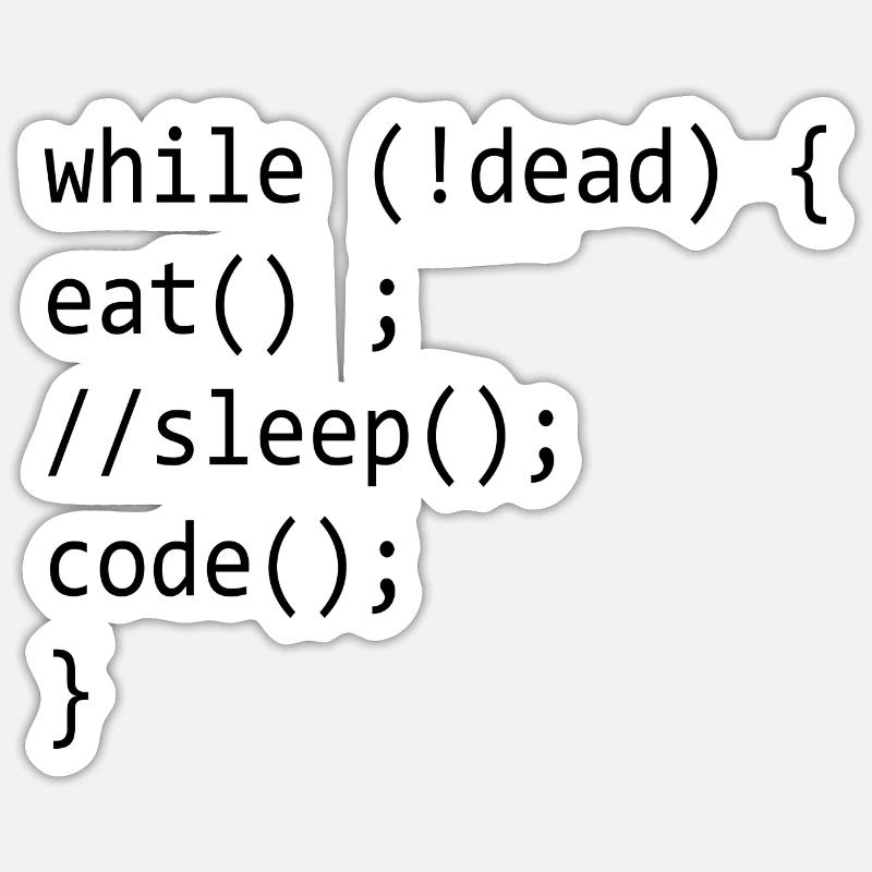 Code Admin Informatique Nerd Programmation Sticker taille S (10 x 10 cm)