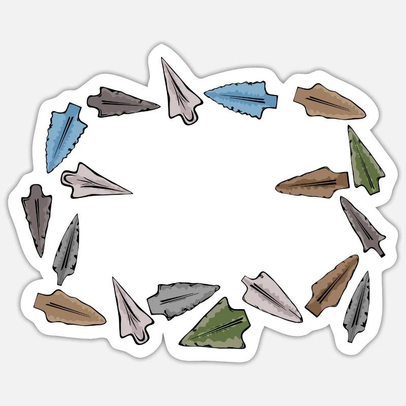 Arrowhead Archery Hunter Hunting Gift Sticker size S (10 x 10 cm)
