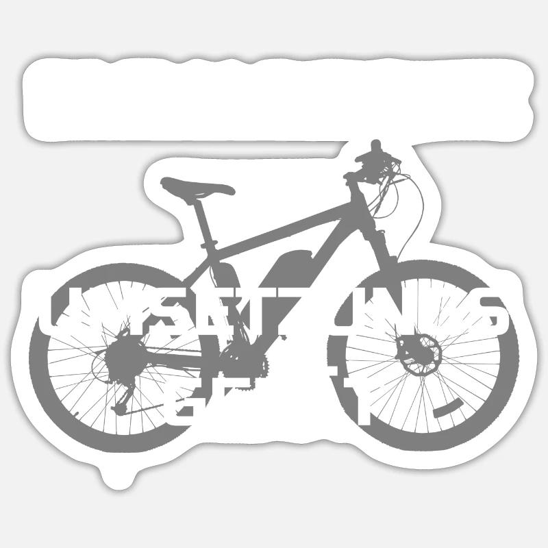 Ebike Klimaschutz Sticker Größe S (10 x 10 cm)