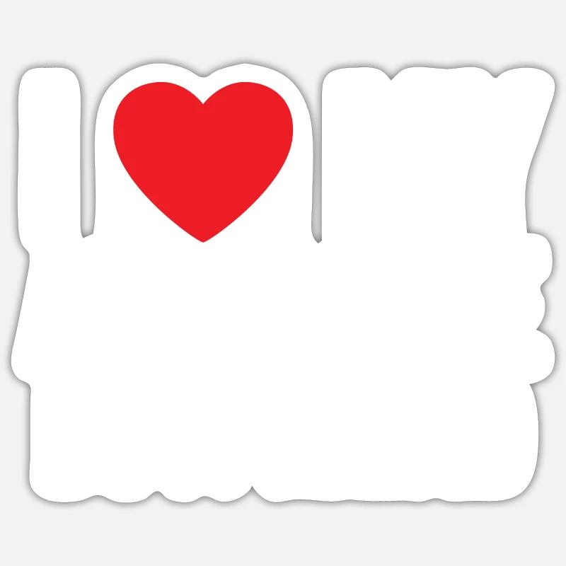 J’aime mon copain génial Sticker taille S (10 x 10 cm)
