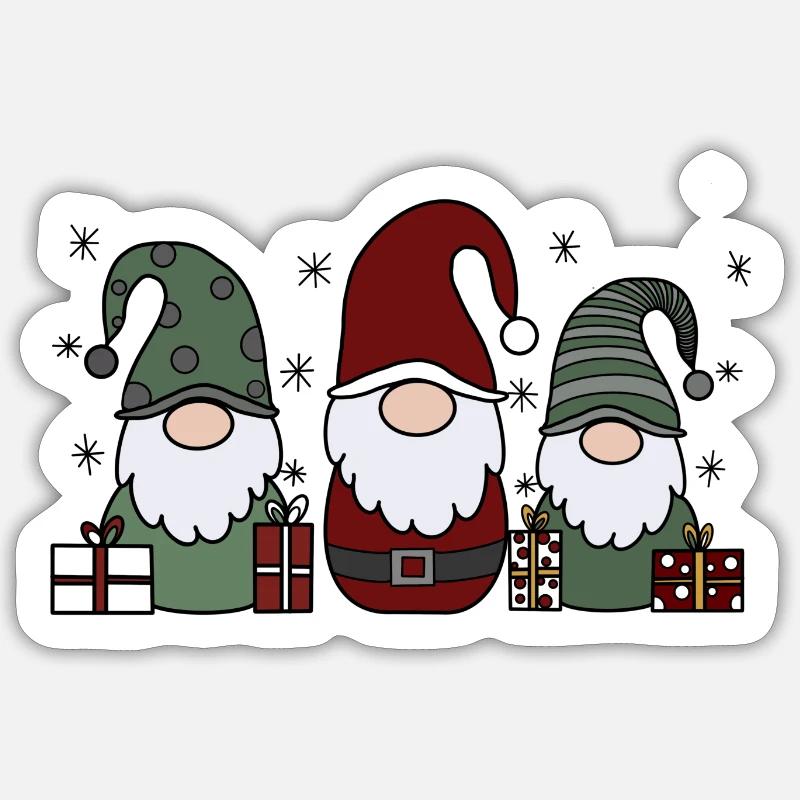 Weihnachtsmann Sticker Größe S (10 x 10 cm)