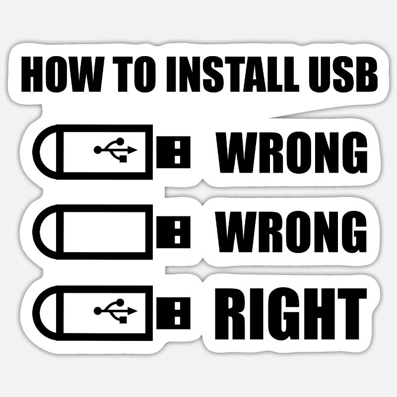 Comment installer USB Sticker taille S (10 x 10 cm)