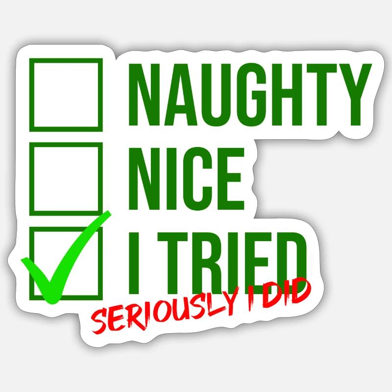 Noël - Sticker taille S (10 x 10 cm) - blanc mat