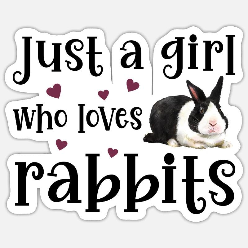 Rabbit Rabbit - Sticker size S (10 x 10 cm) - white matte