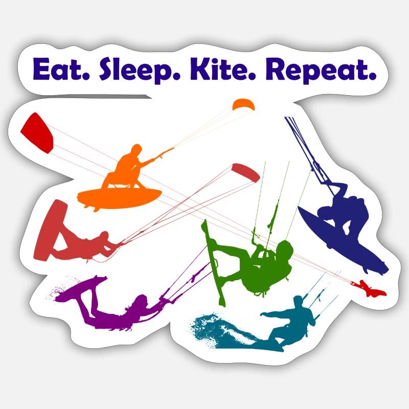 kite - Sticker size S (10 x 10 cm) - white matte