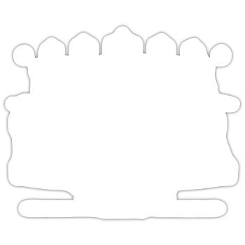 Nora - Sticker Größe S (10 x 10 cm) - Mattweiß - Vorne
