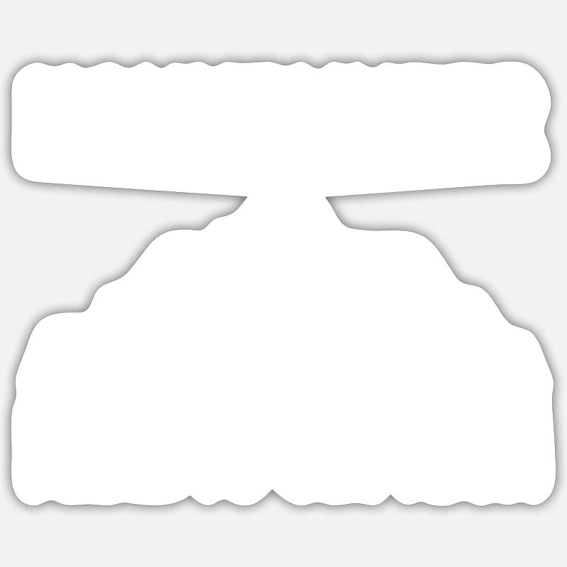 Bouldering Climbing Climbing - Sticker size S (10 x 10 cm) - white matte