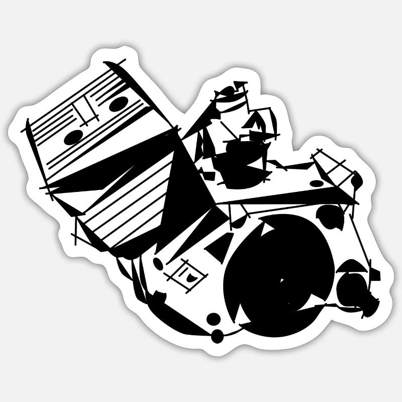 Simson S51 Engine, Moped, Simson Driver Sticker Sticker size S (10 x 10 cm)