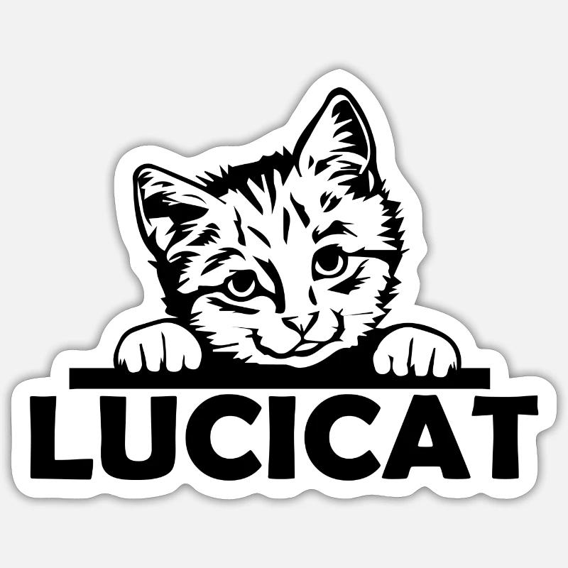 Chat Katze Sticker taille S (10 x 10 cm)