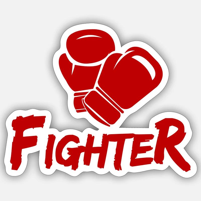 Fighter Sticker size S (10 x 10 cm)