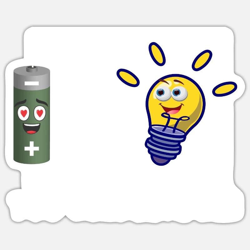 Tu me complètes - Funny Physics Electrical Design Sticker taille S (10 x 10 cm)